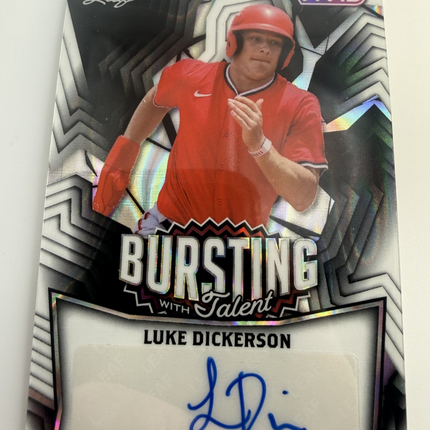 2025 Leaf Bursting with Talent Luke Dickerson #TA-LD1 Auto 1/1