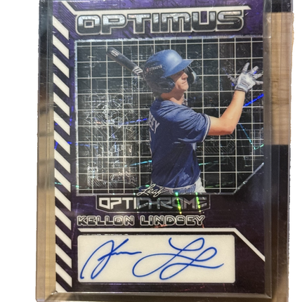 2025 Leaf Kellon Lindsey LA Dogers Prospect Card #OA-KL1 Auto 2/5