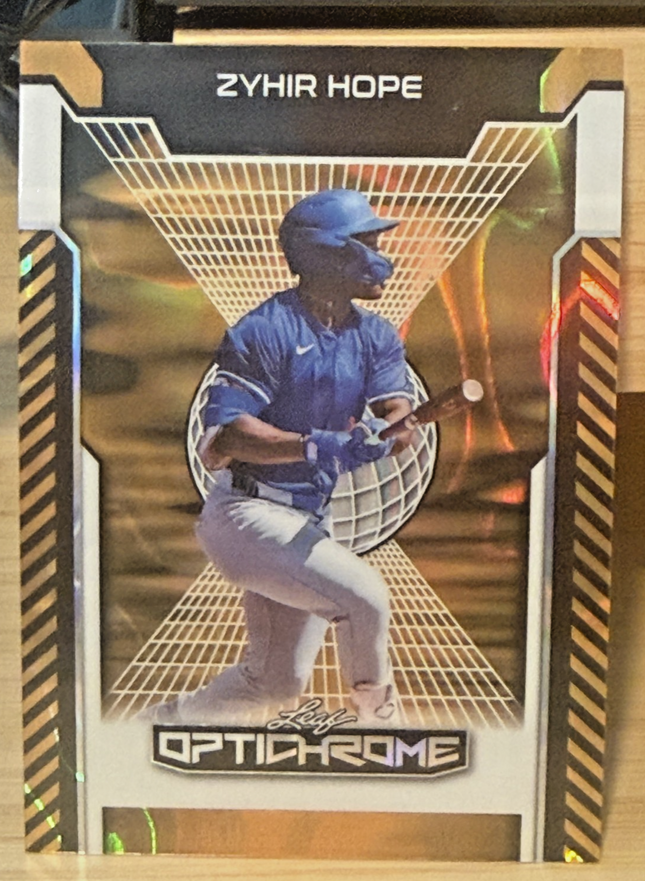 2025 Leaf Optichrome Zyhir Hope #19 MLB Prospect LA Dodgers #156 Card 1/1