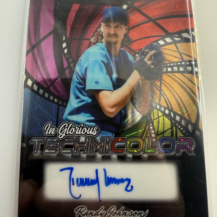 2025 Leaf Vivid Randy Johnson HOF Glorious Technicolor One of One Auto 1/1