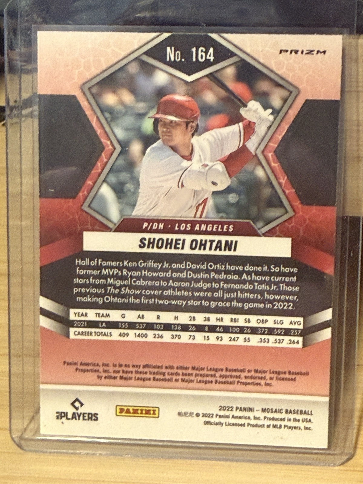 2022 Panini Mosaic Shohei Ohtani LA Angels Genesis Mosaic #164