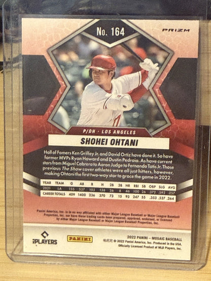 2022 Panini Mosaic Shohei Ohtani LA Angels Genesis Mosaic #164