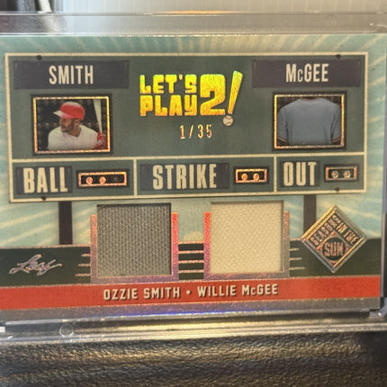 Leaf 2026 Lets Play 2 Ozzie Smit Willie Mcgee Card #LP-20 1/35