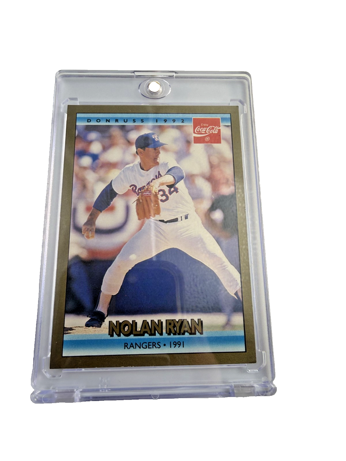 1992 LEAF Coca-Cola Nolan Ryan #25 Texas Rangers