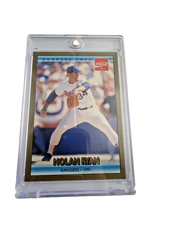 1992 LEAF Coca-Cola Nolan Ryan #25 Texas Rangers