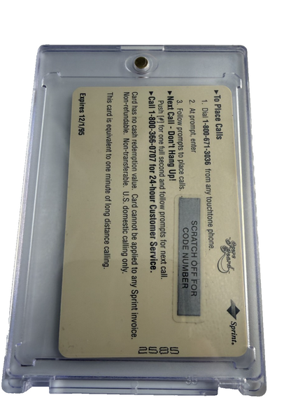NOLAN RYAN SPRINT 1 MINUTE PHONE CARD SPRINT CLASSIC ASSETS