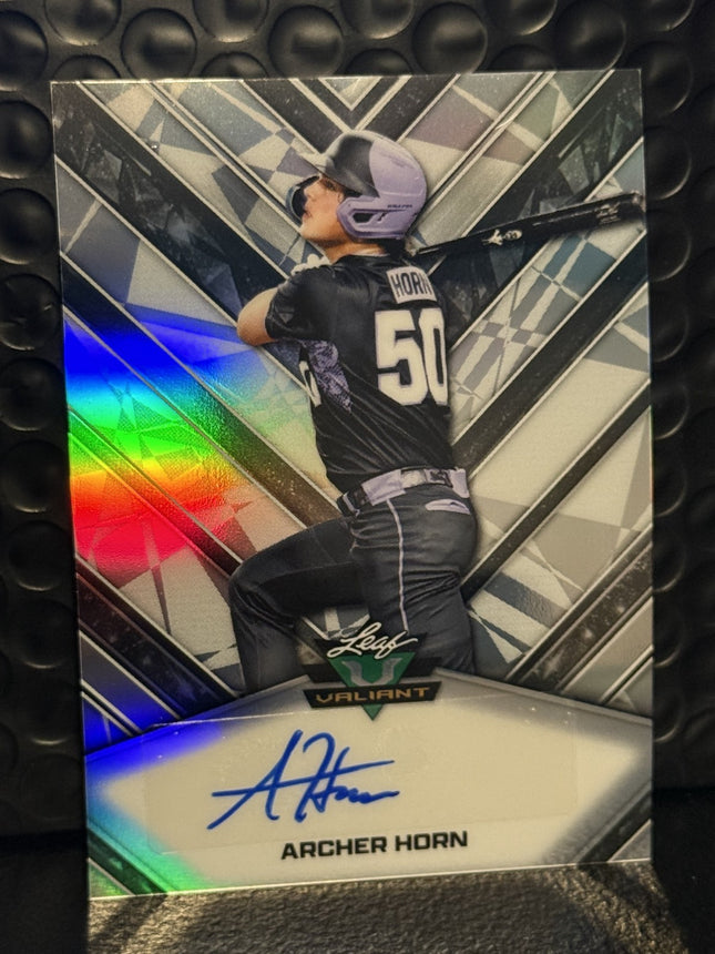 Leaf 2026 Archer Horn 2027 Draft Prospect Card#VA-AH2 Auto
