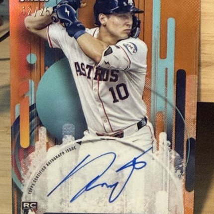 2025 Topps Finest Shay Whitcomb Houston Astros #FA-SW Auto 12/25