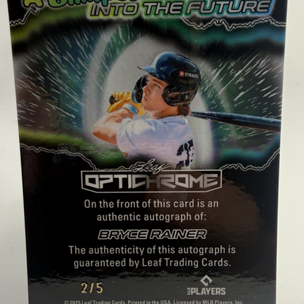2025 Leaf Bryce Rainer Optichrome Glimpse into the future #FA-BR1 Auto 2/5