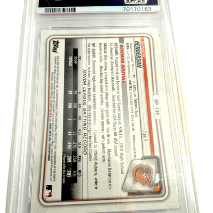 2020 Bowman Gunnar Henderson Paper Prospects #BP134 GEM MT 10