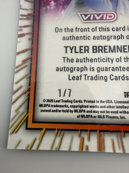 2025 Leaf Vivid Tyler Bremner #BA-TB2 Auto 1/7