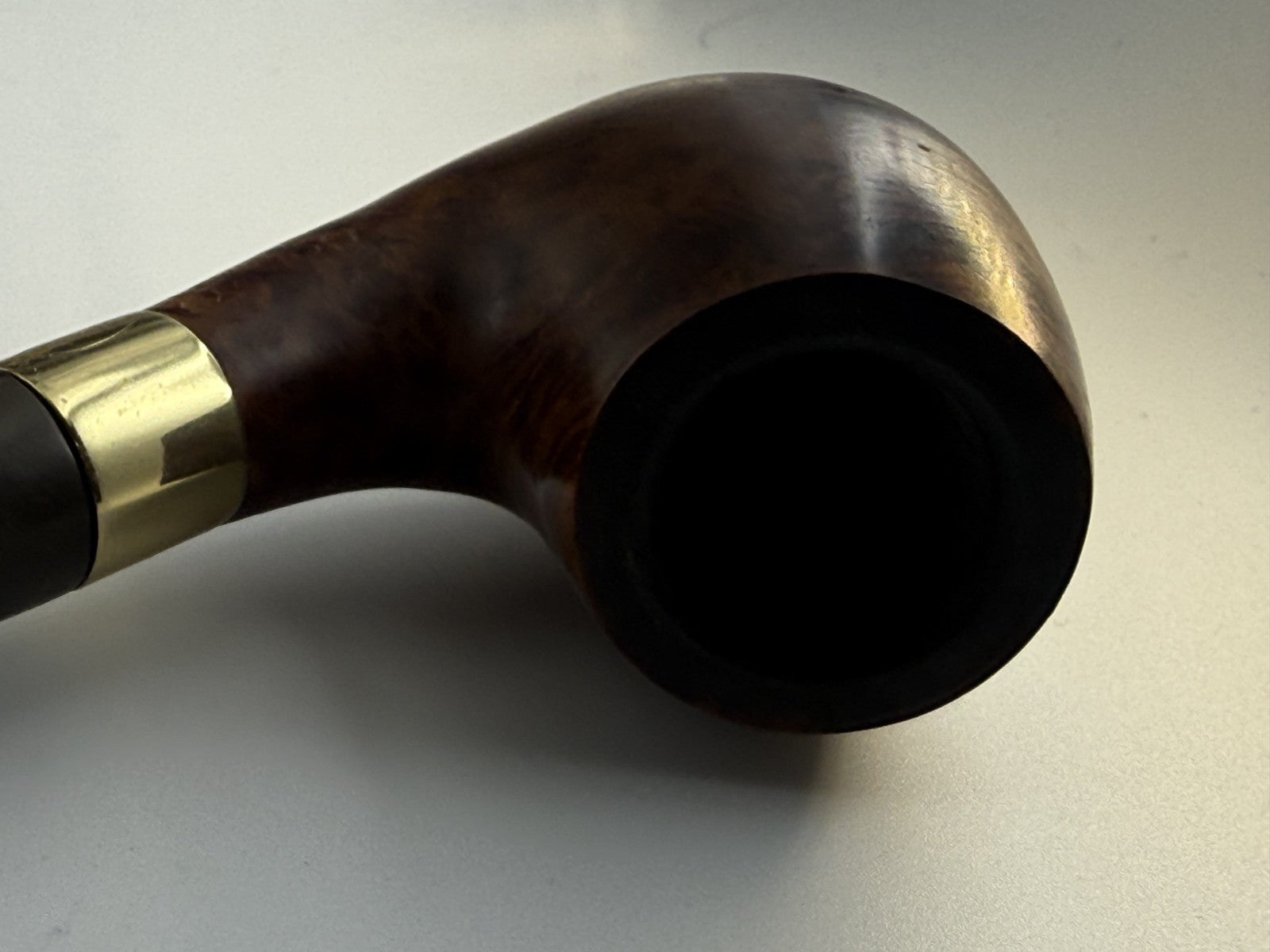 Smoking Tabacco Pipe Made from Comoys- Comoys Coronet Brown Pipe Black handle