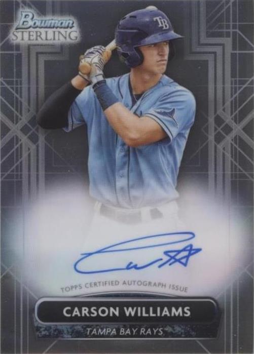 2022 Bowman Sterling Carson Williams Rookie On Card Auto Autograph #PA-CW